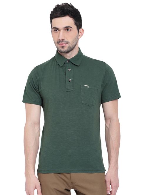 solid green pocket t-shirt - 15871177 - Very Small Image - 1