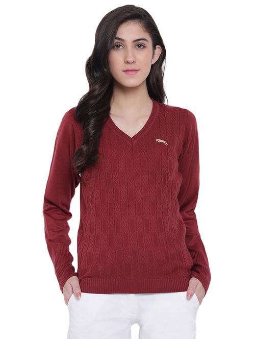 v-neck ribbed edge pullover - 15871189 - Very Small Image - 1