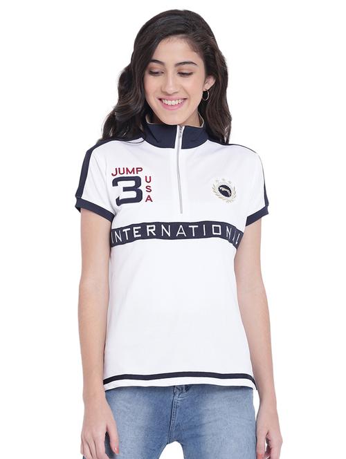 zip up turtle neck tee - 15871201 - Very Small Image - 1