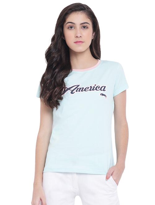 letter print short sleeved tee - 15871205 - Very Small Image - 1