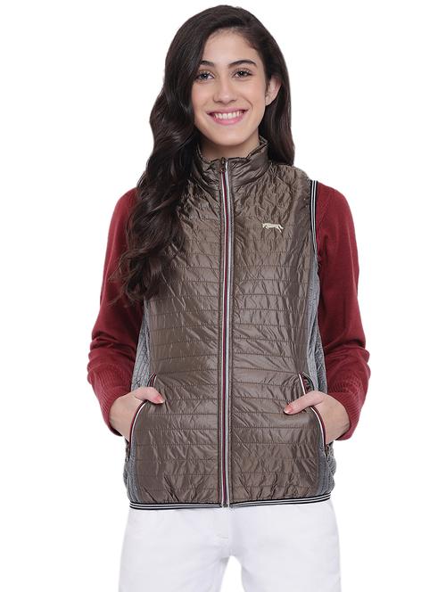 turtle neck sleeveless quilted jacket - 15871239 - Very Small Image - 1