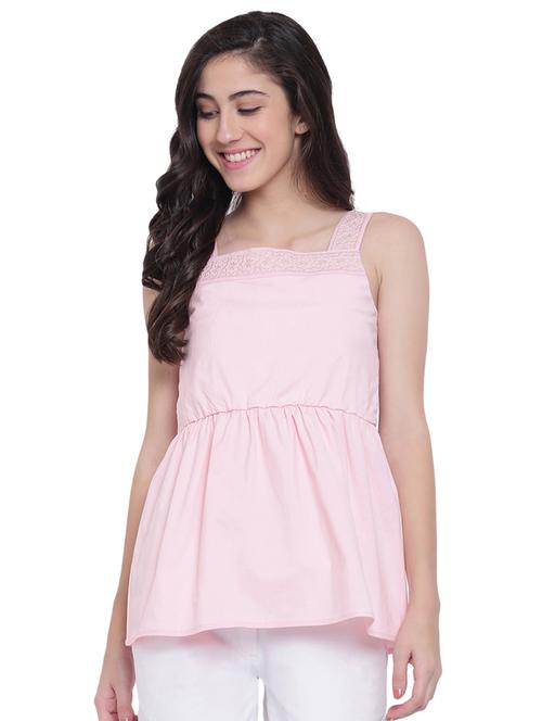 gathered embroidered top - 15871245 - Very Small Image - 1