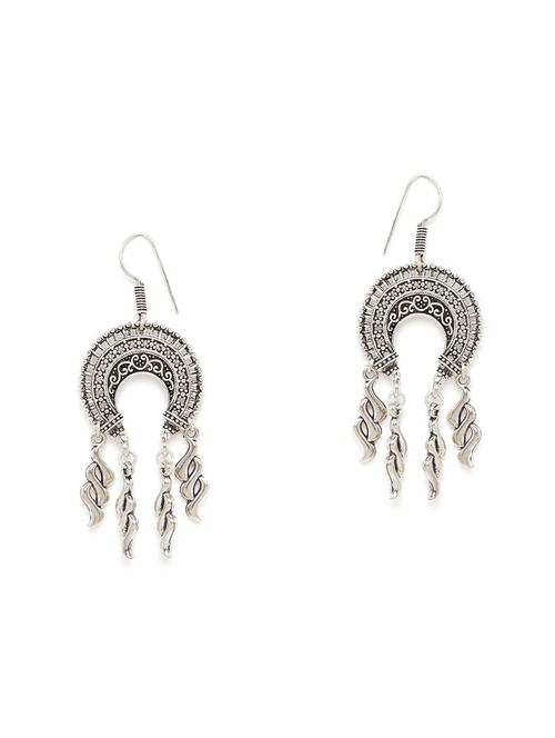silver metal drop earring - 15871318 - Very Small Image - 1
