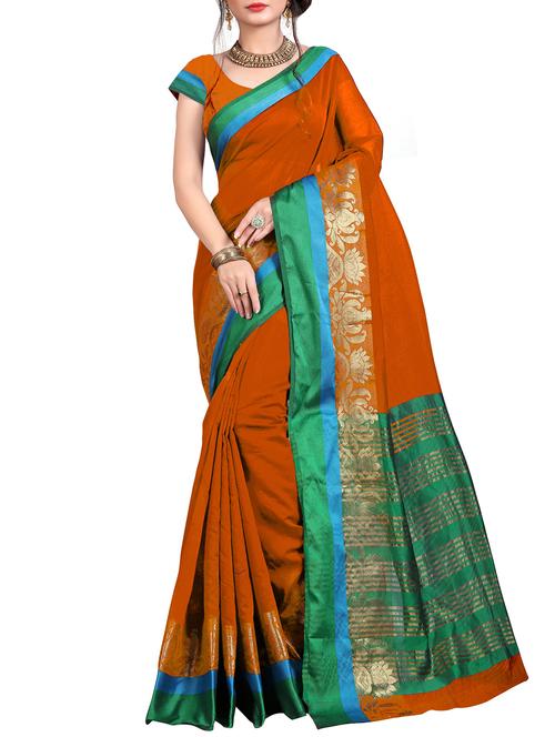 self design saree with blouse - 15871607 - Very Small Image - 1