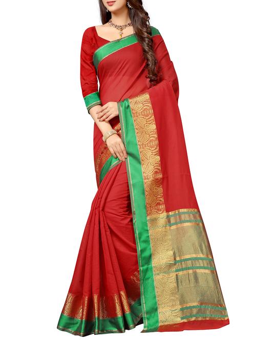 self design saree with blouse - 15871624 - Very Small Image - 1