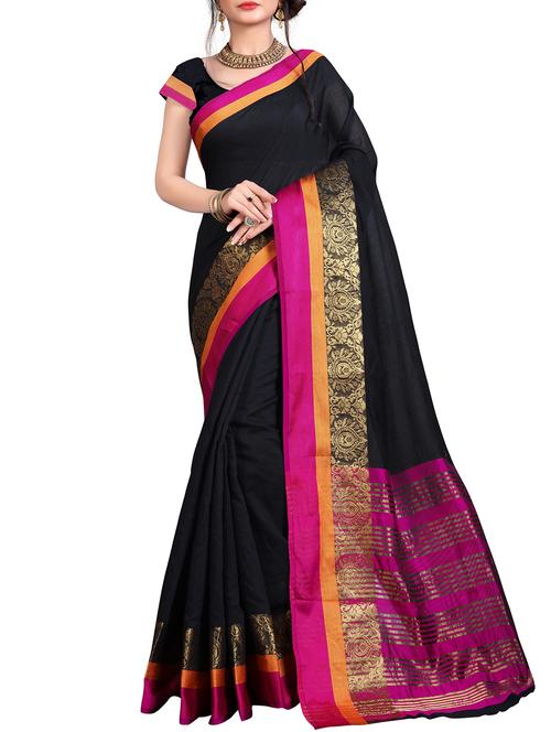 self design saree with blouse - 15871631 - Very Small Image - 1