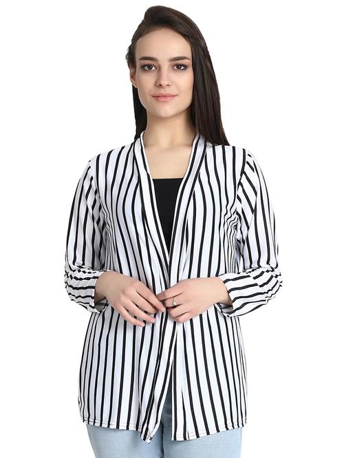 monochrome striped shrug - 15873493 - Very Small Image - 1