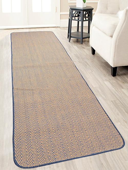 saral home handloom made cotton & jute mixed multi purpose runner- 65x200 cm - 15875211 - Very Small Image - 1