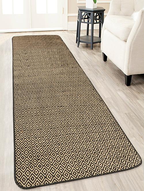 saral home handloom made cotton & jute mixed multi purpose runner- 65x200 cm - 15875213 - Very Small Image - 1