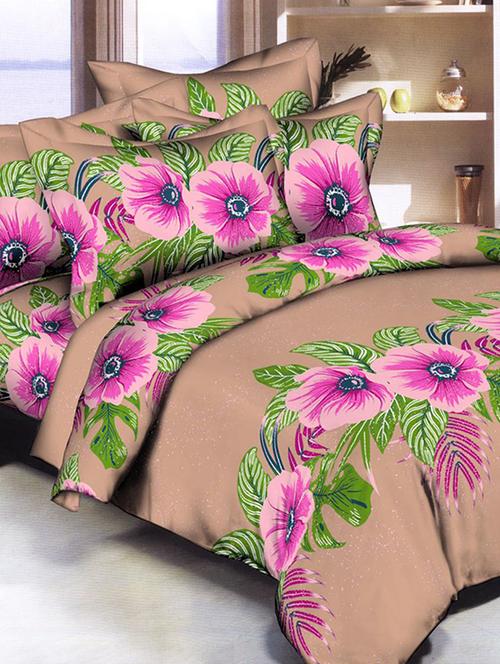 micro fibre double bedsheet with 2 pillow covers - 15875747 - Very Small Image - 1