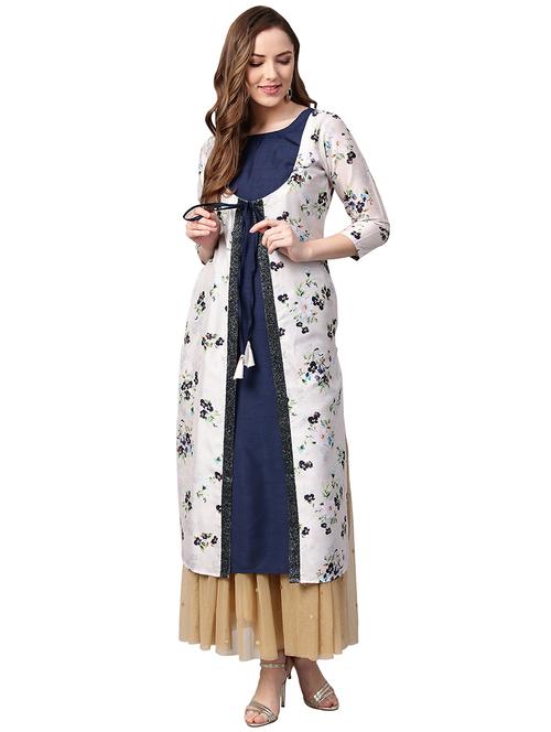 layered printed kurta - 15875894 - Very Small Image - 1