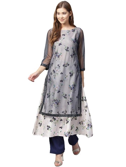 layered printed kurta - 15875895 - Very Small Image - 1