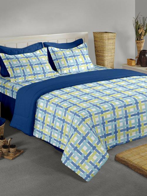 cotton single comforter (super silken filling - 100% cotton fabric) - 15875900 - Very Small Image - 1