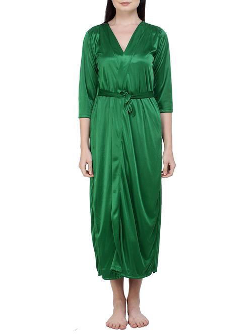 tie front sleepwear robe - 15875941 - Very Small Image - 1