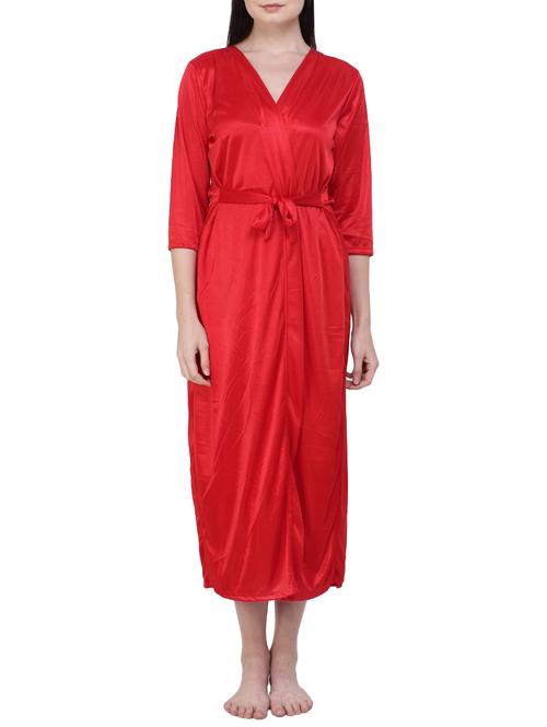 tie front sleepwear robe - 15875947 - Very Small Image - 1