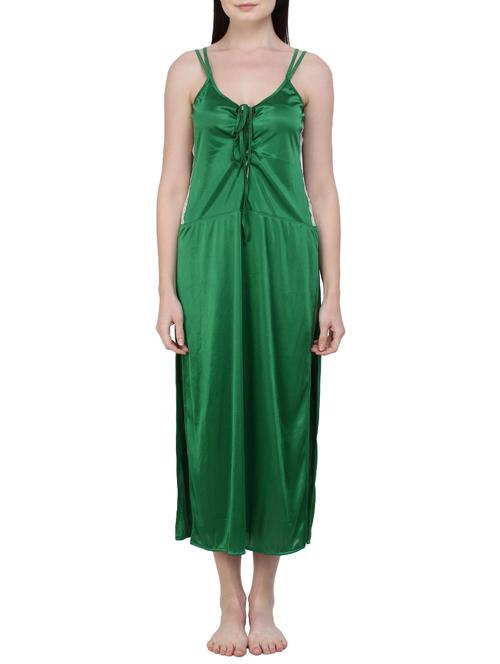 lace up detail high slit nighty - 15876646 - Very Small Image - 1