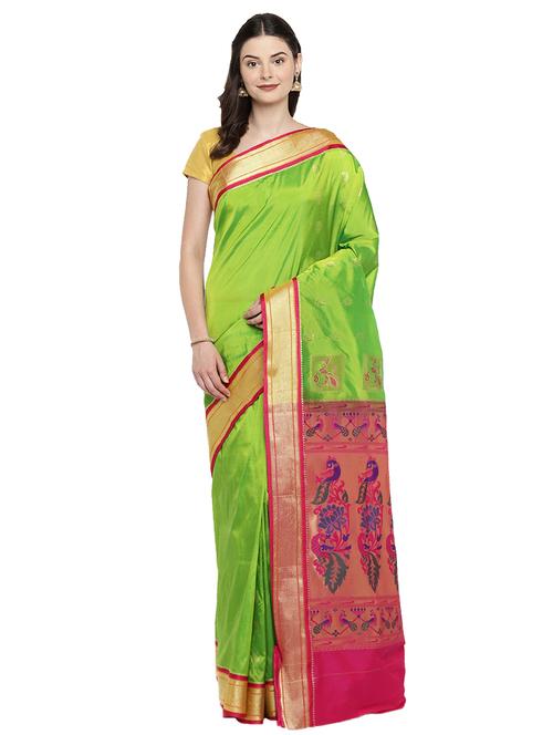 conversational zari motif woven saree with blouse - 15876960 - Very Small Image - 1