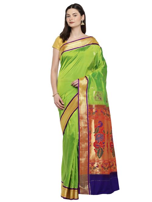 conversational zari motif woven saree with blouse - 15876964 - Very Small Image - 1