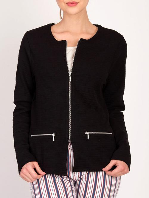 zipped pocket detail softshell jacket - 15878569 - Very Small Image - 1