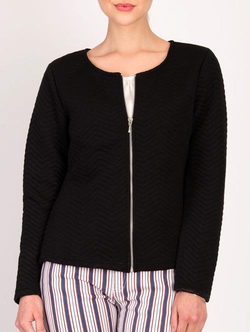 chevron pattern soft shell jacket - 15878573 - Very Small Image - 1