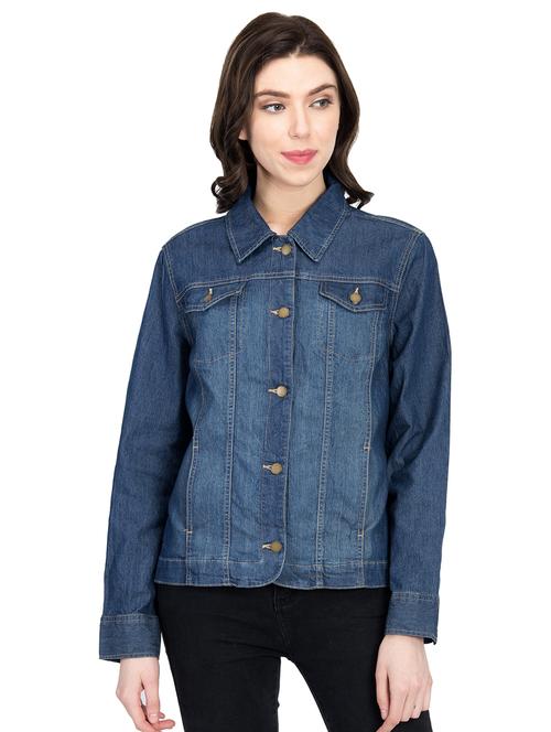 stone wash denim jacket - 15878658 - Very Small Image - 1