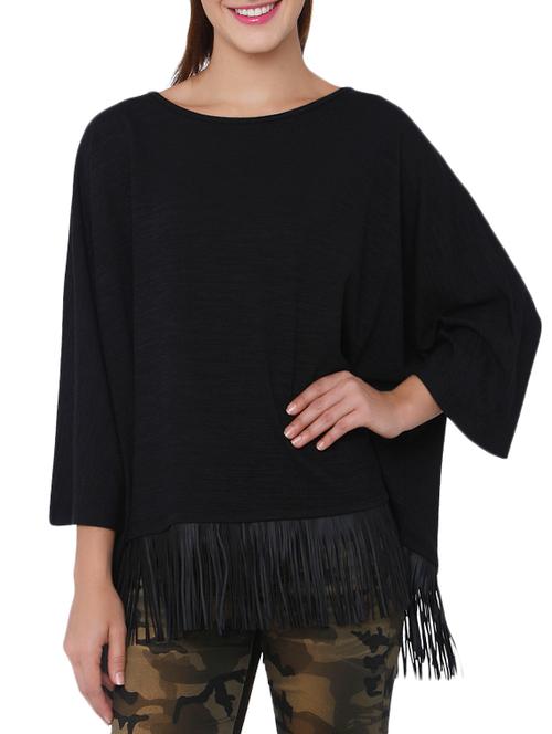 fringed hem detail top - 15878968 - Very Small Image - 1