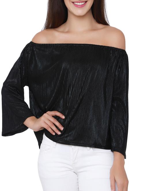 accordion pleated bell sleeved top - 15878975 - Very Small Image - 1