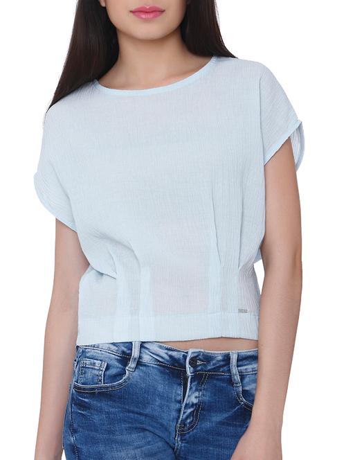 zip-up back pleat detail top - 15878981 - Very Small Image - 1