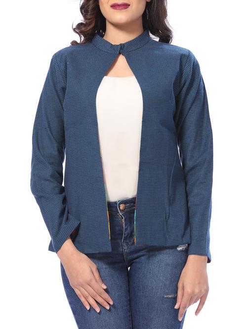 open front checkered jacket - 15880272 - Very Small Image - 1