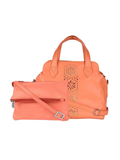 combo of leatherette (pu) regular handbag and sling bag - 15880384 - Very Small Image - 1