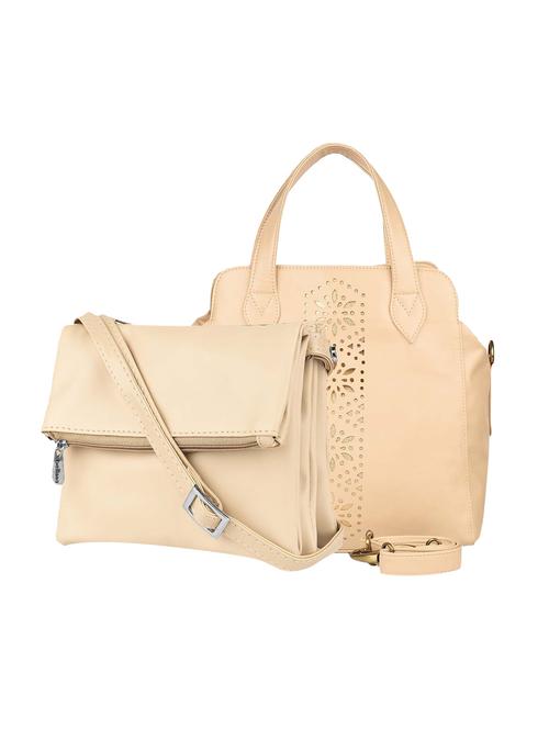 combo of leatherette (pu) regular handbag and sling bag - 15880448 - Very Small Image - 1