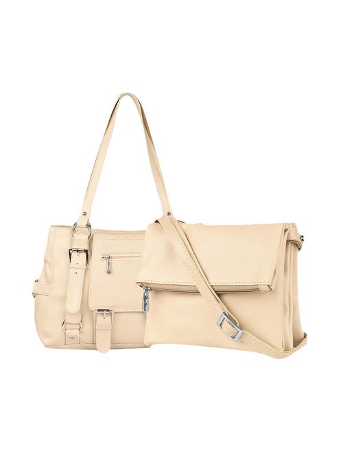 combo of leatherette (pu) regular handbag and sling bag - 15880449 - Very Small Image - 1