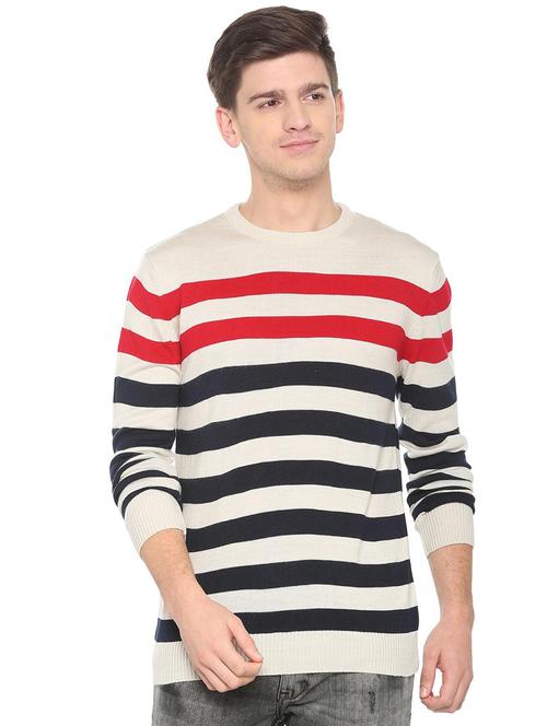 white acrylic pullover - 15880892 - Very Small Image - 1