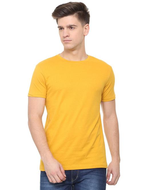 yellow cotton t-shirt - 15880995 - Very Small Image - 1