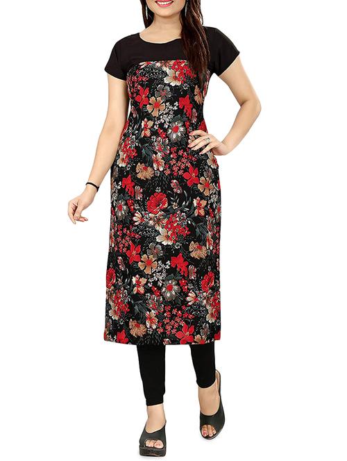 floral straight kurta - 15881646 - Very Small Image - 1