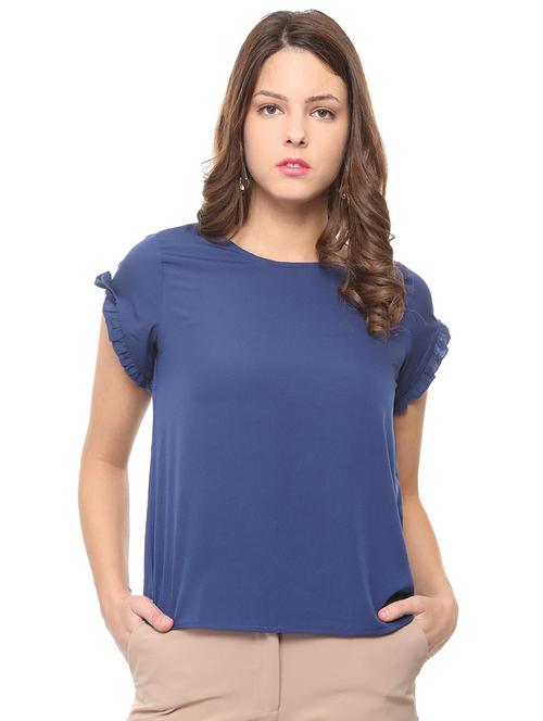 frill detail keyhole back top - 15882339 - Very Small Image - 1