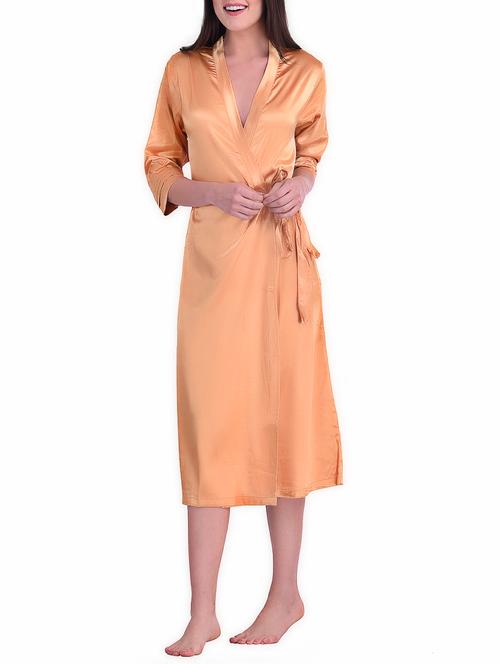 orange metallic sleepwear robe - 15882455 - Very Small Image - 1
