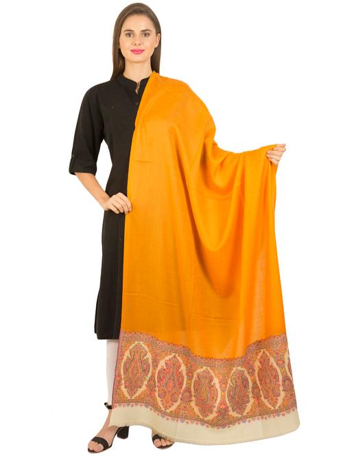 florals wool shawl - 15882510 - Very Small Image - 1