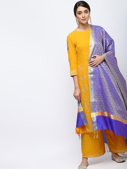 paisley zari motif banarasi dupatta - 15882615 - Very Small Image - 1