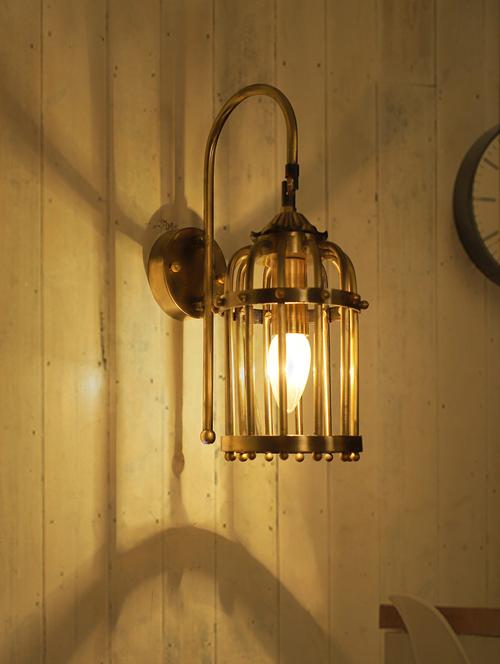 antique finished small birdcage wall light - 15882634 - Very Small Image - 1