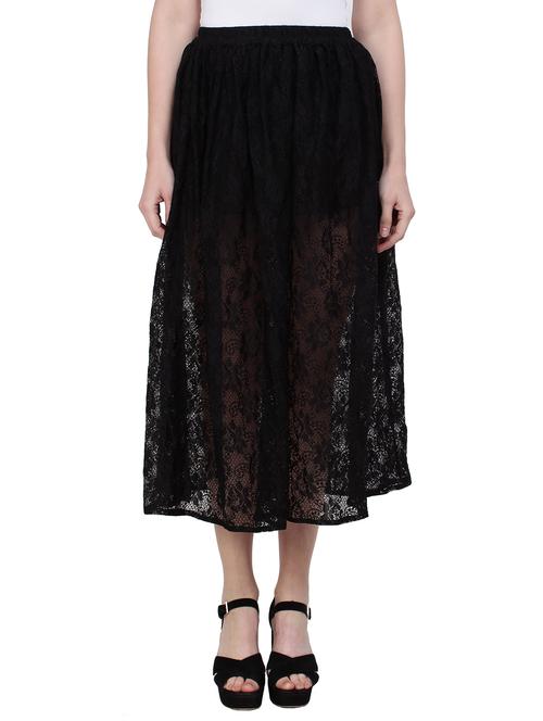 elasticated waist laced skirt - 15883790 - Very Small Image - 1