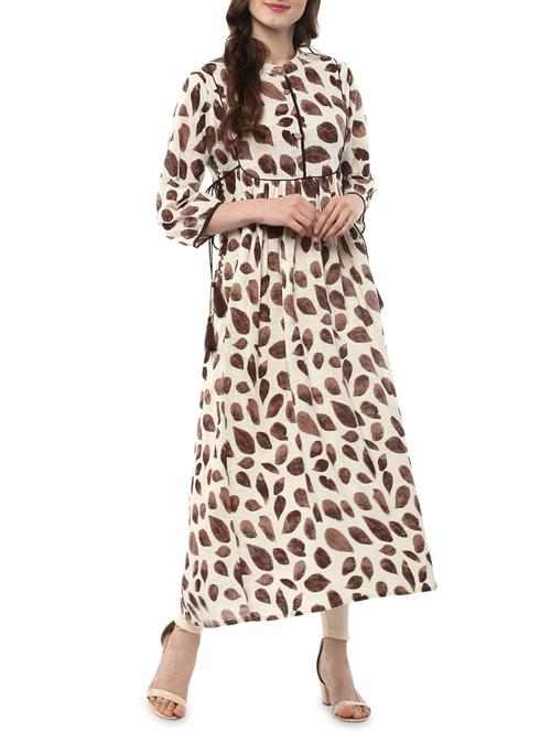 printed flared kurta - 15883830 - Very Small Image - 1