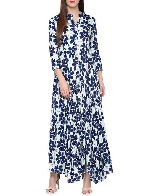 flared printed dress - 15883831 - Very Small Image - 1