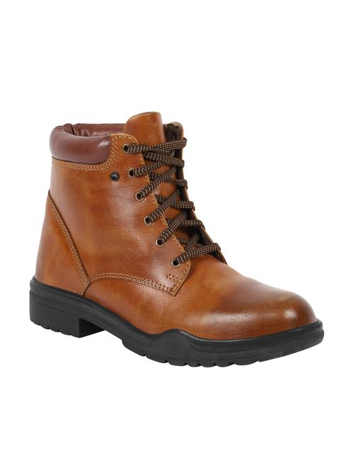 brown leather high ankle boots - 15883865 - Very Small Image - 1
