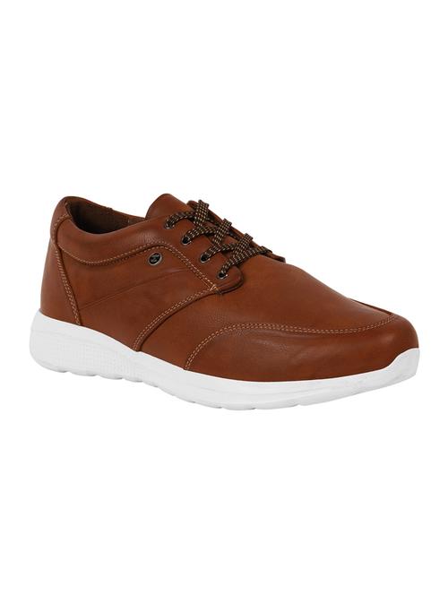 tan leather lace up shoes - 15883885 - Very Small Image - 1