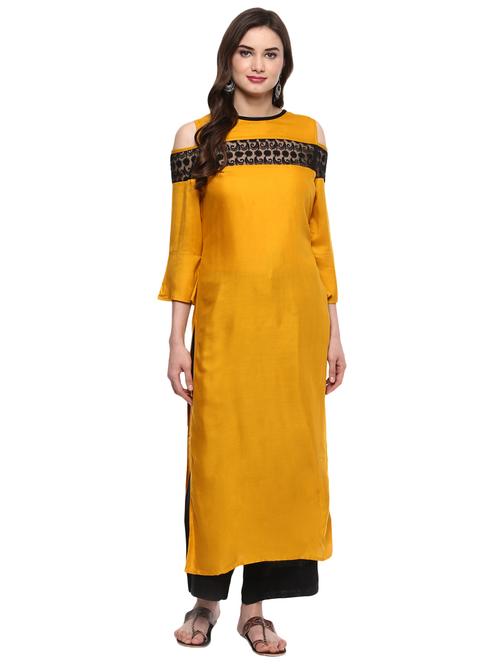 women's straight kurta - 15884191 - Very Small Image - 1