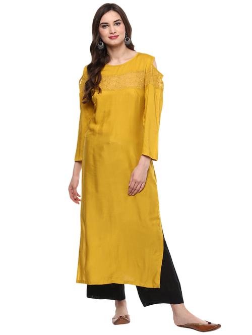 women's straight kurta - 15884210 - Very Small Image - 1