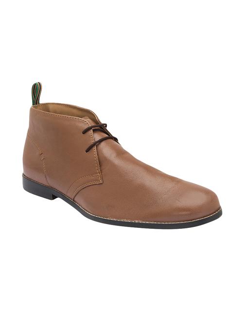 tan leather lace-up derbys - 15884541 - Very Small Image - 1