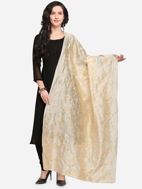 embroidered net dupatta - 15884937 - Very Small Image - 1