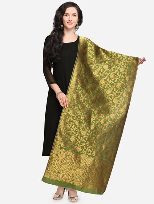 self-design banarasi dupatta - 15884952 - Very Small Image - 1
